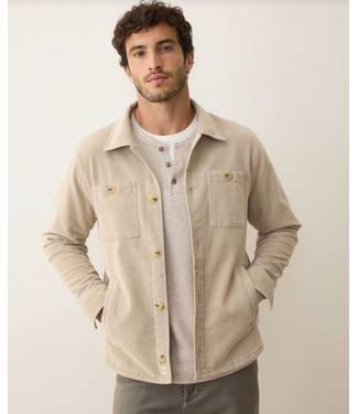 Marine Layer Max Moleskin Overshirt- Taupe