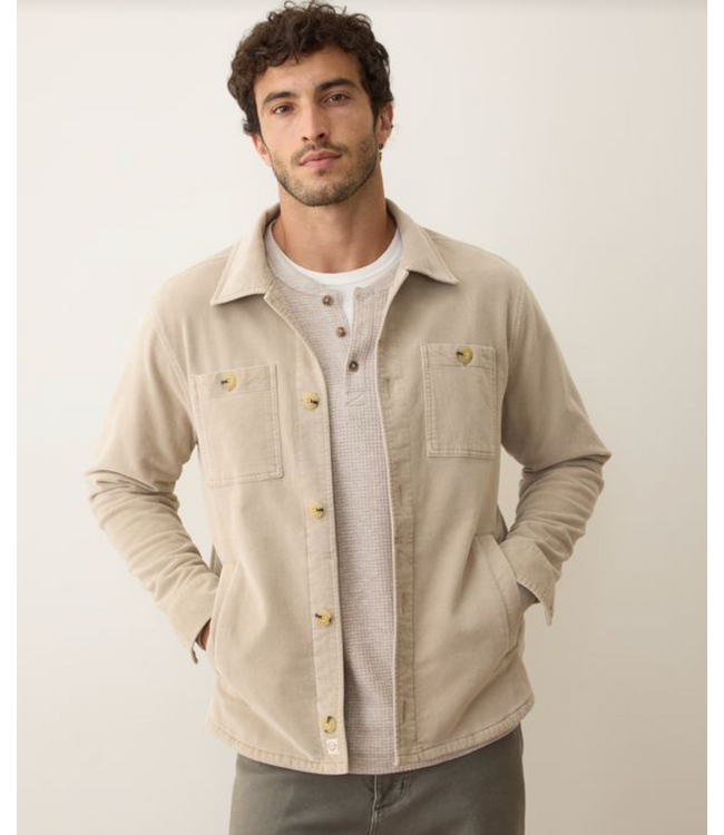 Max Moleskin Overshirt- Taupe
