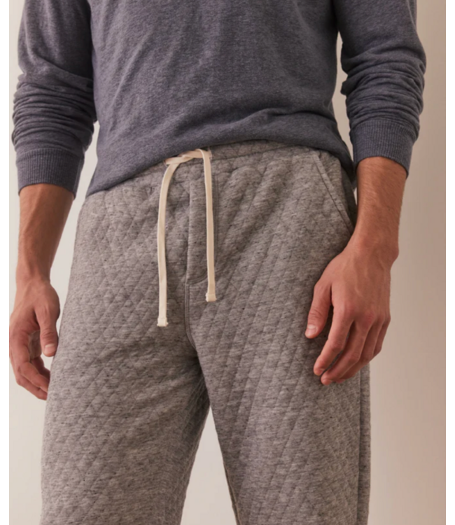 Corbet Quilted Jogger- Grey Heather