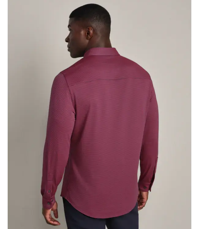 Commuter Shirt Slim Fit- Navy/Red Sharktooth