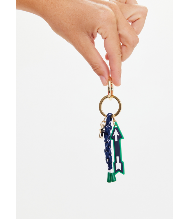 Arrow Keychain- Navy