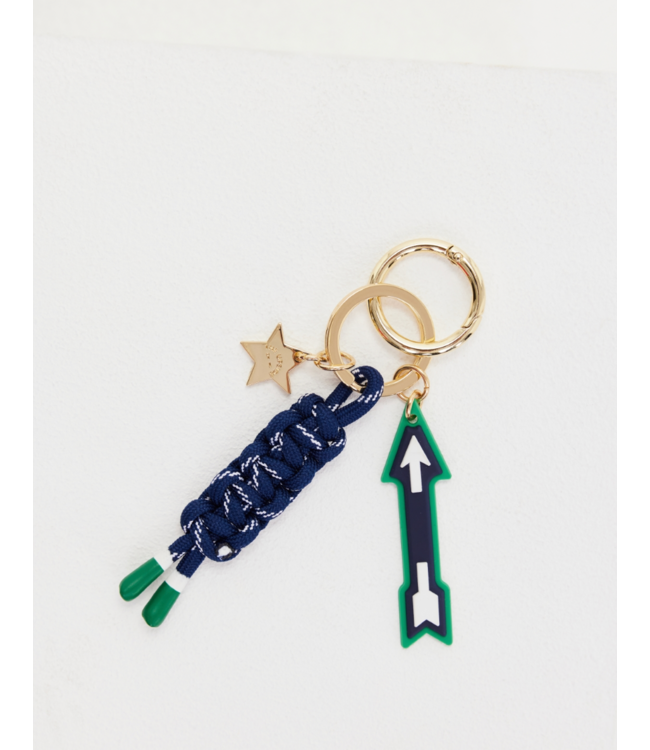 Arrow Keychain- Navy