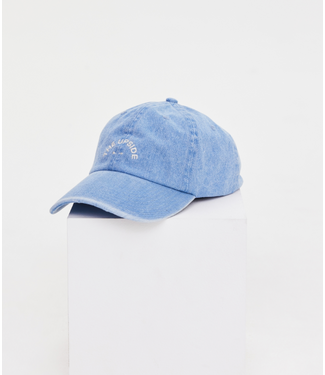 The Upside Washed Denim Soft Cap- Blue