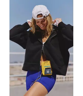 Free People A Cut Above Classic Zip- Black