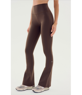 Splits59 Raquel High Waist Supplex Flare 30- Dark Chocolate