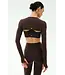 Amelia Airweight Lite Shrug- Dark Chocolate