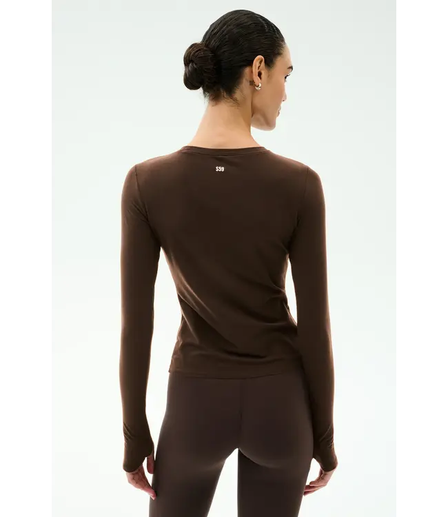 Airweight Lite LS Waist Length- Dark Chocolate
