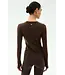 Airweight Lite LS Waist Length- Dark Chocolate