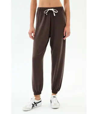 Splits59 Andie Oversized Fleece Sweatpants-Dark Chocolate
