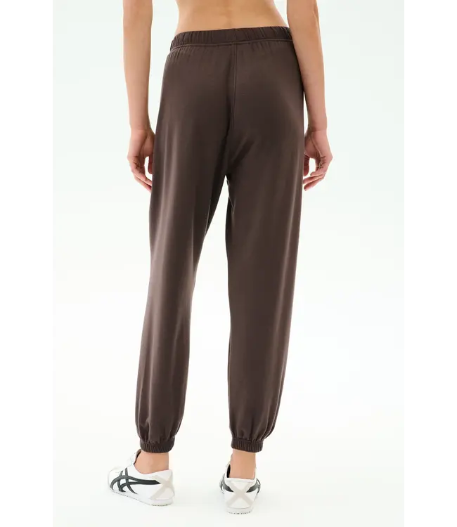Andie Oversized Fleece Sweatpants-Dark Chocolate