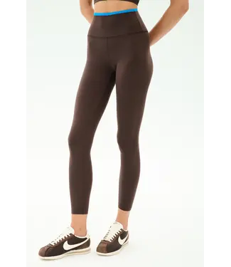 Splits59 Dual High Waist Airweight 7/8- Dark Chocolate/Blue
