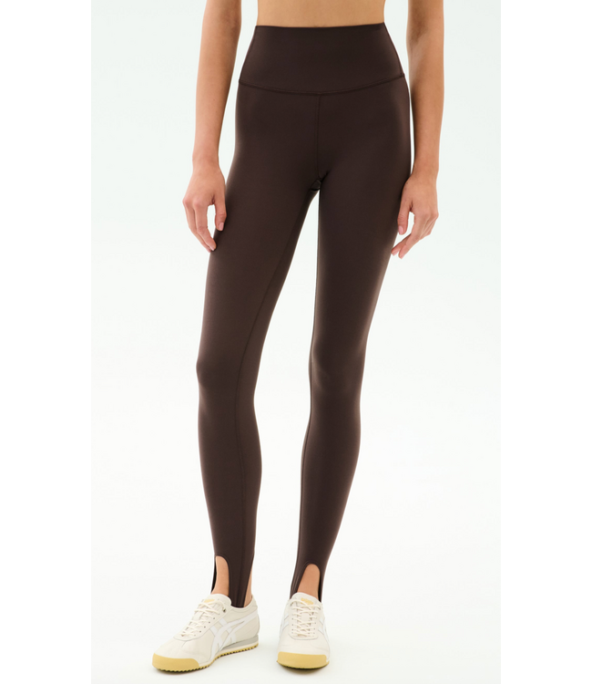 River High Waist Airweight Stirrup- Dark Chocolate