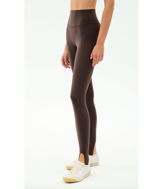 River High Waist Airweight Stirrup- Dark Chocolate