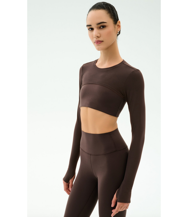 Amelia Airweight Lite Shrug- Dark Chocolate