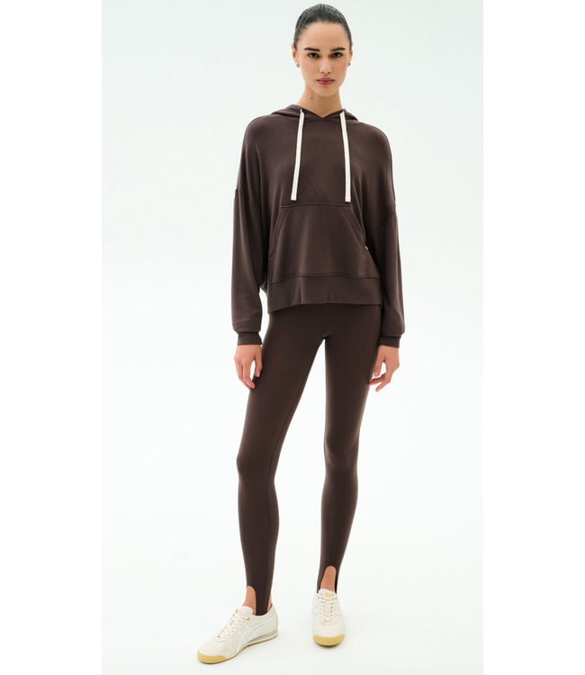 Joey Long Sleeve Hoodie- Dark Chocolate