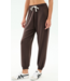 Andie Oversized Fleece Sweatpants-Dark Chocolate