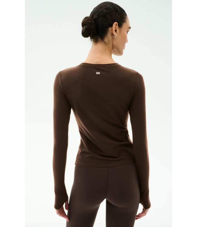 Airweight Lite LS Waist Length- Dark Chocolate