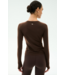 Airweight Lite LS Waist Length- Dark Chocolate