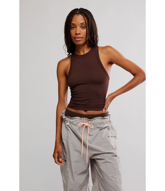 Free People Dynamite Tank- Chocolate