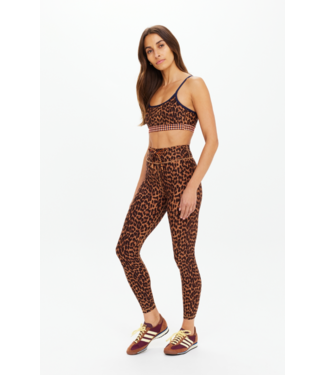The Upside Malawi 25IN Midi Pant- Leopard