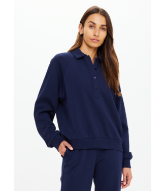 The Upside Collared Elle Polo- Navy
