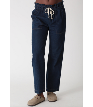 Electric & Rose Easy Pant- Dark Denim Blue