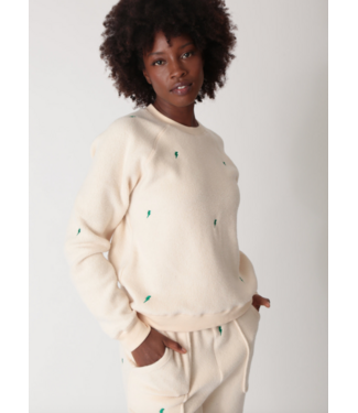Electric & Rose Ronan Sherpa Pullover- Lightning Ivory