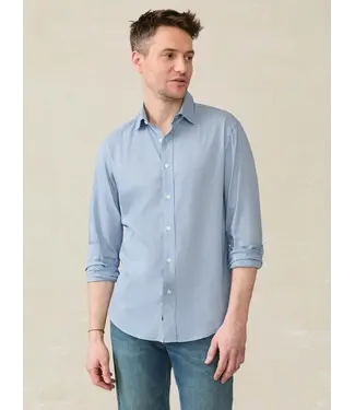 Faherty Brand The Movement Shirt- Azure Night Plaid