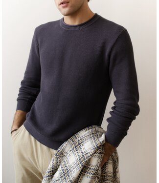 Marine Layer Ritch Roll Neck Sweater- Mood Indigo