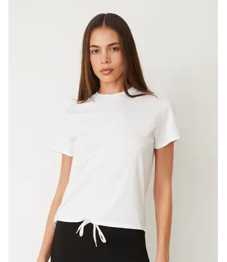 Monrow Basic Crew Neck Tee- White