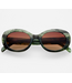 Aria Acetate Womens Oval Sunglasses