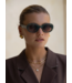 Aria Acetate Womens Oval Sunglasses