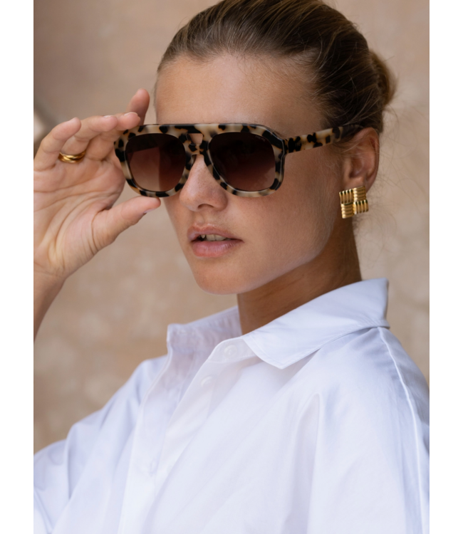 Voyager Acetate Oversized Aviator Sunglasses