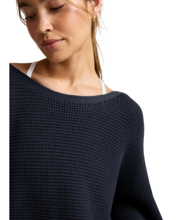 Ready For Barre Cropped Sweater- Nocturnal Navy