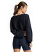 Ready For Barre Cropped Sweater- Nocturnal Navy
