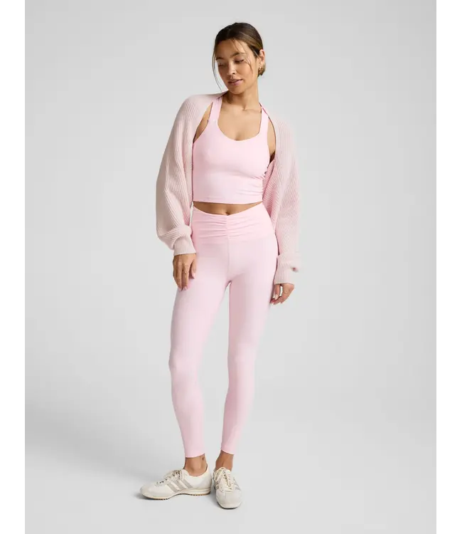 Ready For Barre Relaxed Shrug- Pastel Pink