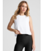 Featherweight Minimal Cropped Tank- Cloud White
