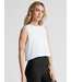 Featherweight Minimal Cropped Tank- Cloud White