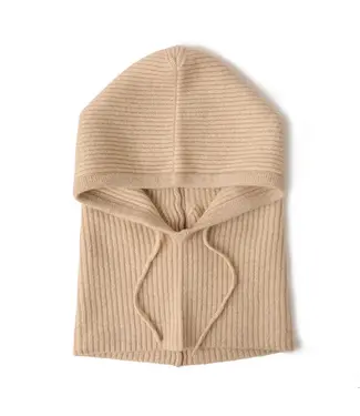 faire Cashmere Balaclava Knit Hood- Khaki