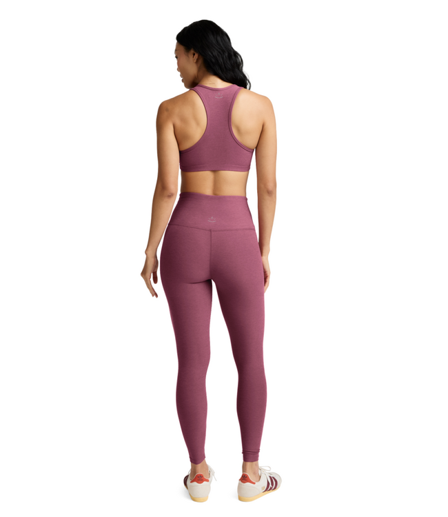 Spacedye Caught In The Midi HW Legging- Smooth Mauve Heather