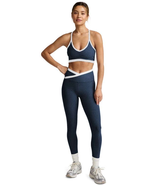 Spacedye Outlines Strappy Bra- Nocturnal Navy