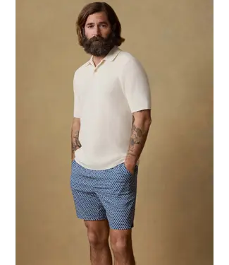 Faherty Brand SS Sunwashed Sweater Shirt- White Shell