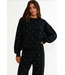 Devyn Oversized Sweatshirt- Midnight Clover