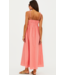 Valory Maxi Dress- Coral Sea Linen