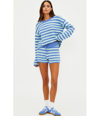 Beach Riot Balboa Short- Sapphire Sea Stripe