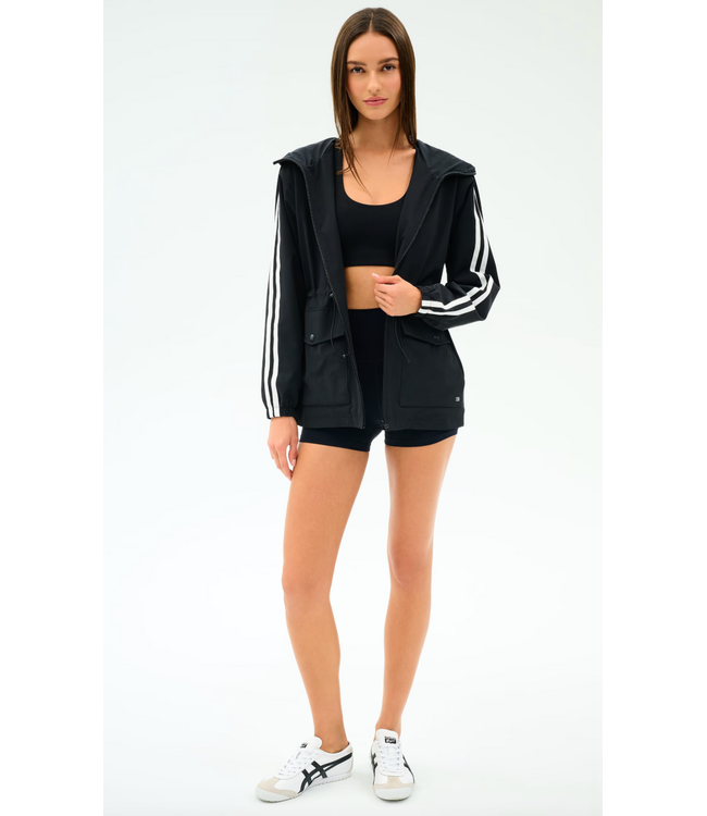 Reggie Water Repellent Jacket- Black/White