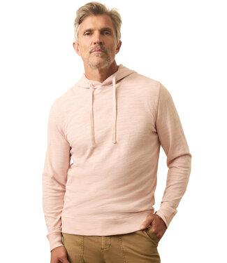 Faherty Brand Sunwashed Slub Hoodie- Rose Bliss