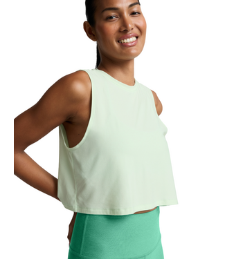 Beyond Yoga Featherweight Minimal Cropped Tank- Airy Green Heather