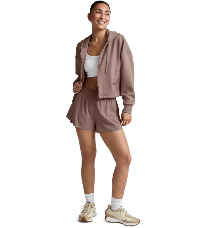 Softspring Full Zip Hooded Jacket- Rosey Taupe