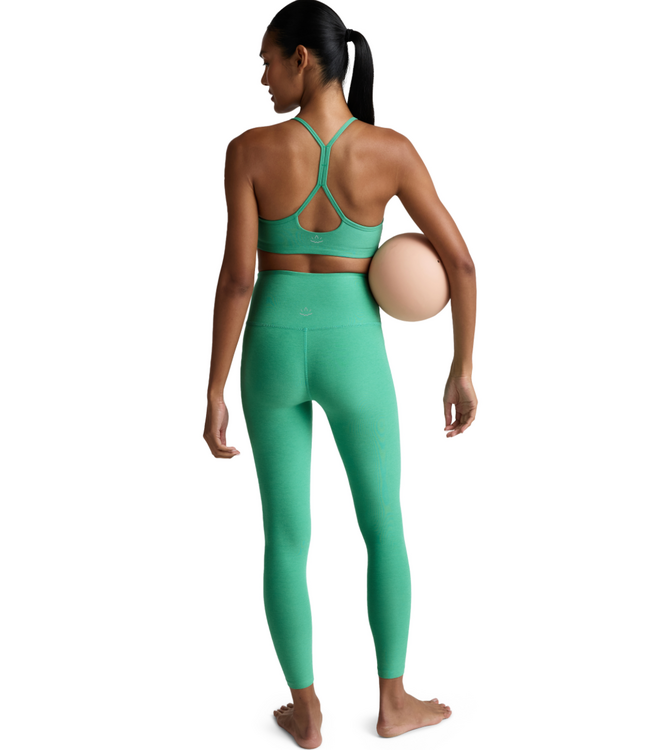 Spacedye Caught In The Midi HW Legging- Bright Emerald Heather